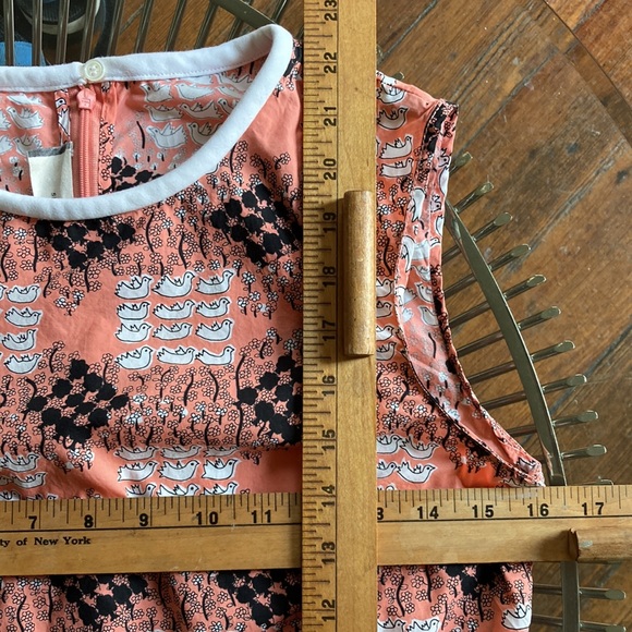 Marni sleeveless bird print cotton top with curved hem size 38 XS - Picture 10 of 11